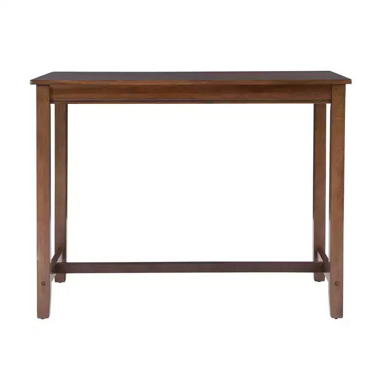 Counter Height Pub Table, Rubberwood Frame, MDF Top, 47.25"L x 23.75"W x 36"H, Seats 4, Holds up to 100 lbs