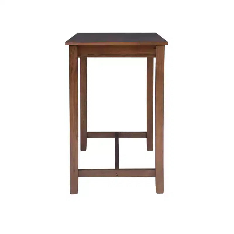 Counter Height Pub Table, Rubberwood Frame, MDF Top, 47.25"L x 23.75"W x 36"H, Seats 4, Holds up to 100 lbs