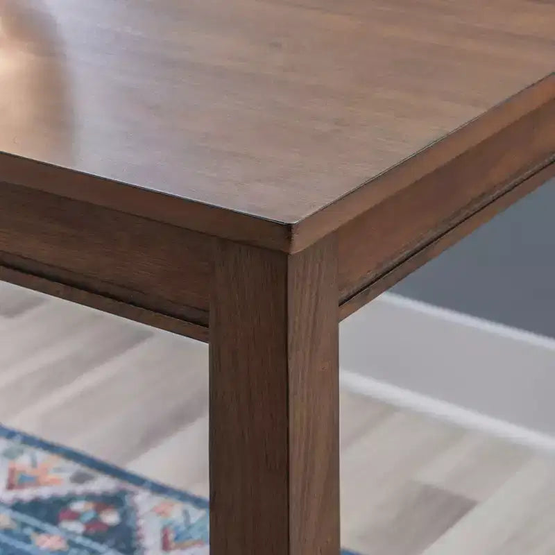 Counter Height Pub Table, Rubberwood Frame, MDF Top, 47.25"L x 23.75"W x 36"H, Seats 4, Holds up to 100 lbs