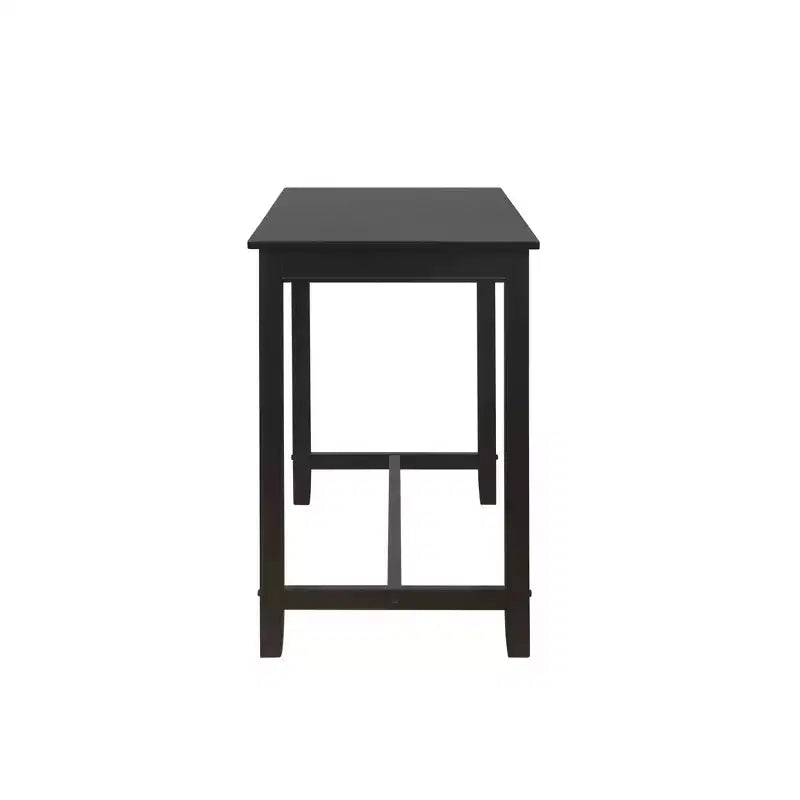 Counter Height Pub Table, Rubberwood Frame, MDF Top, 47.25"L x 23.75"W x 36"H, Seats 4, Holds up to 100 lbs
