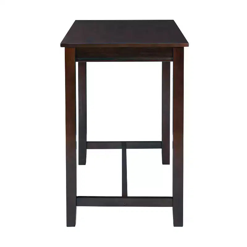 Counter Height Pub Table, Rubberwood Frame, MDF Top, 47.25"L x 23.75"W x 36"H, Seats 4, Holds up to 100 lbs