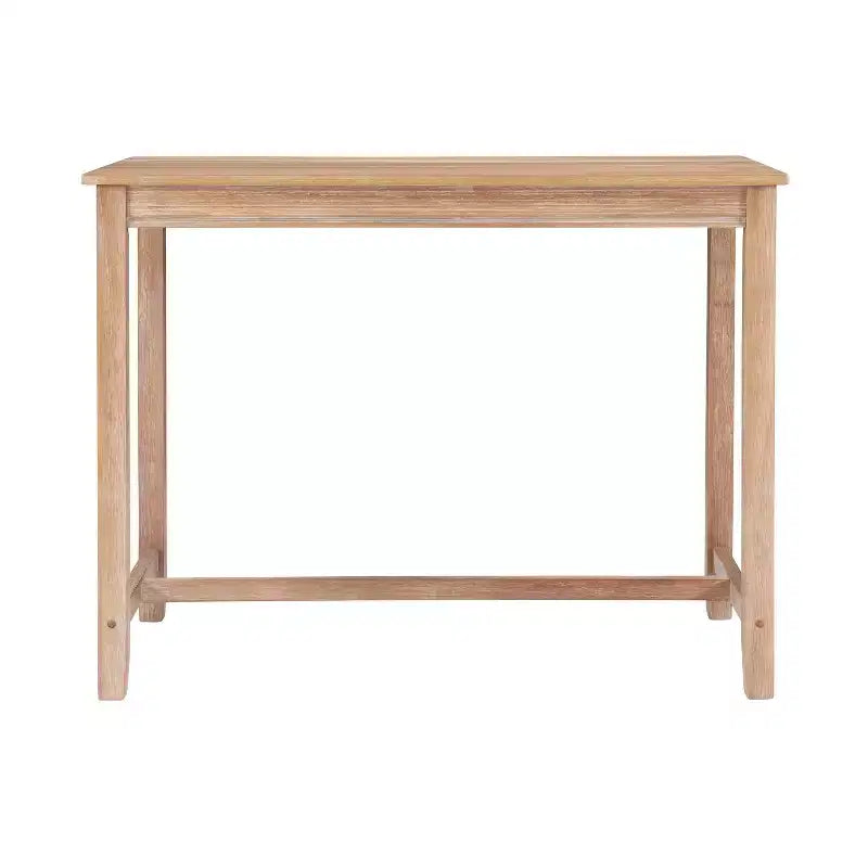 Counter Height Pub Table, Rubberwood Frame, MDF Top, 47.25"L x 23.75"W x 36"H, Seats 4, Holds up to 100 lbs