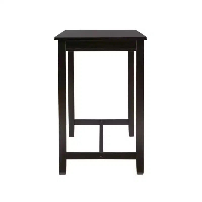Counter Height Pub Table, Rubberwood Frame, MDF Top, 47.25"L x 23.75"W x 36"H, Seats 4, Holds up to 100 lbs