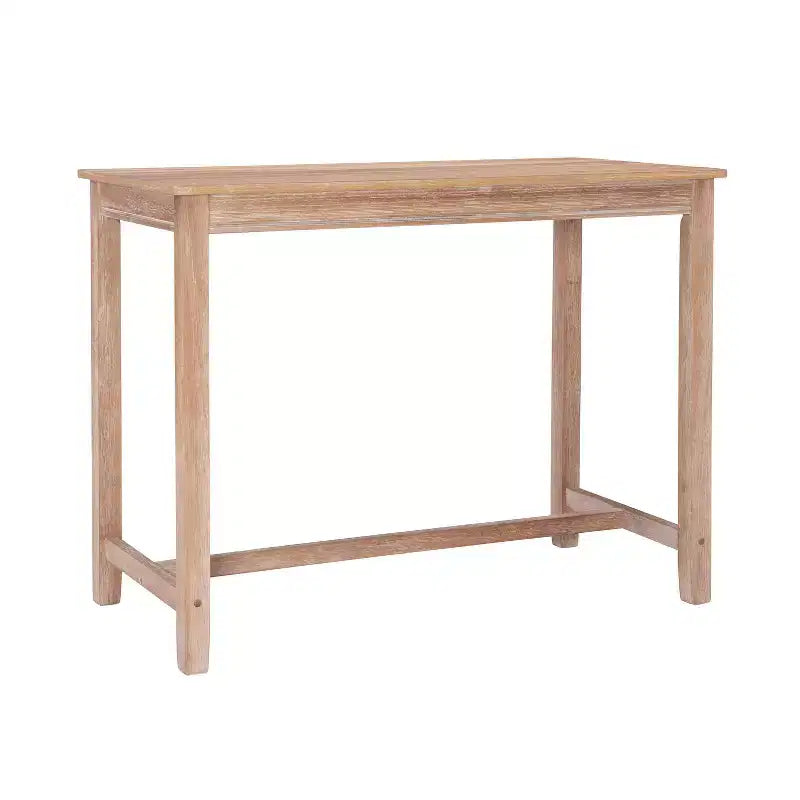 Counter Height Pub Table, Rubberwood Frame, MDF Top, 47.25"L x 23.75"W x 36"H, Seats 4, Holds up to 100 lbs