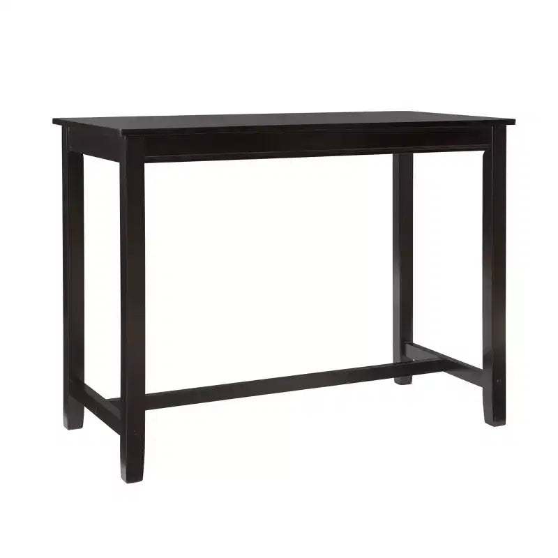 Counter Height Pub Table, Rubberwood Frame, MDF Top, 47.25"L x 23.75"W x 36"H, Seats 4, Holds up to 100 lbs
