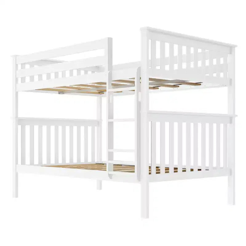 Full over Full Bunk Bed for Kids, Solid Pine Wood, No Box Spring Needed, 81.5"L x 57.5"W x 65"H, 400 lbs per Bunk