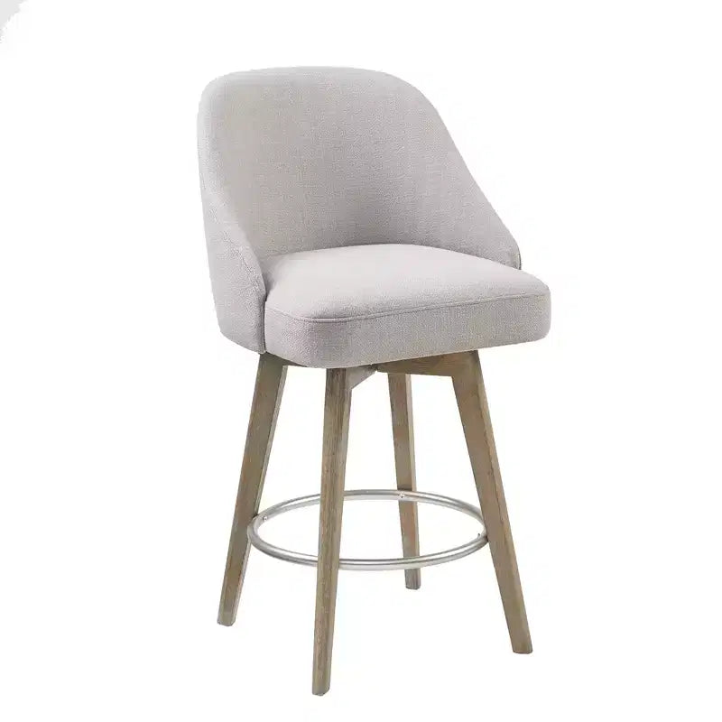 Counter Height Barstool with Swivel Seat, Upholstered, 20"W x 23"D x 38.5"H, Holds up to 300 lbs