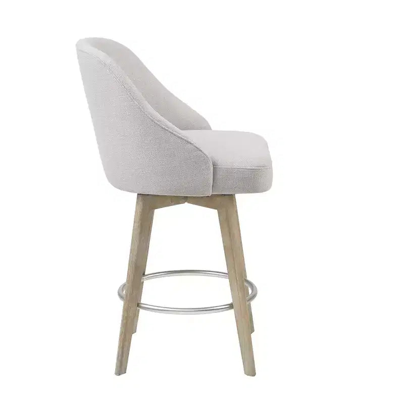 Counter Height Barstool with Swivel Seat, Upholstered, 20"W x 23"D x 38.5"H, Holds up to 300 lbs