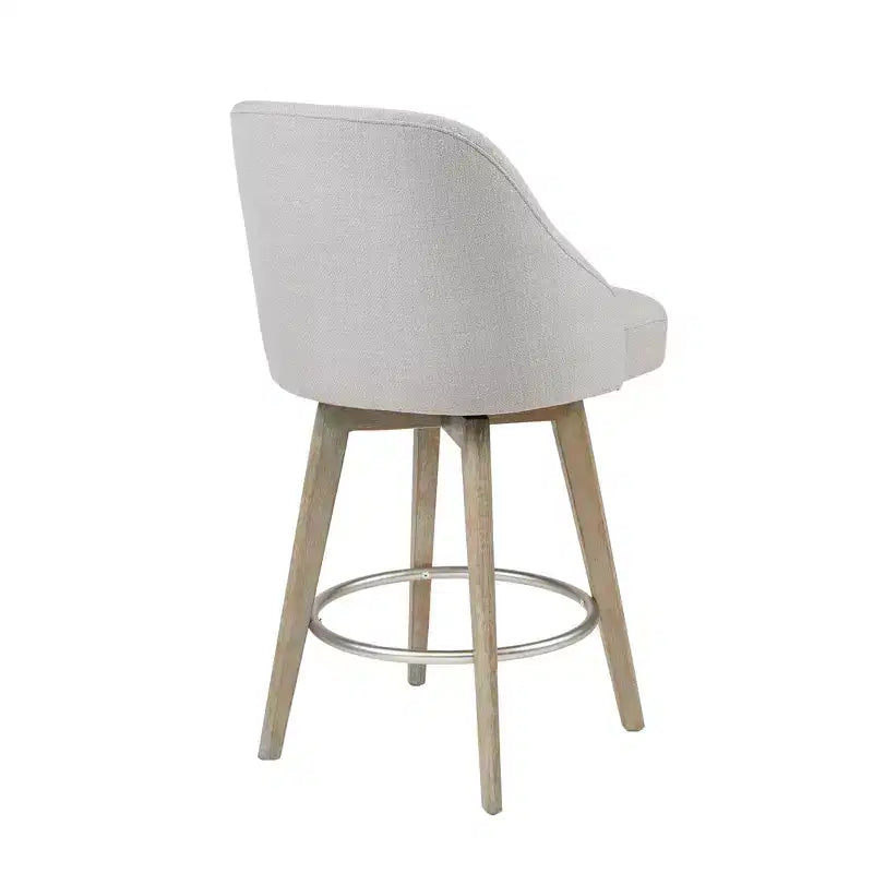 Counter Height Barstool with Swivel Seat, Upholstered, 20"W x 23"D x 38.5"H, Holds up to 300 lbs