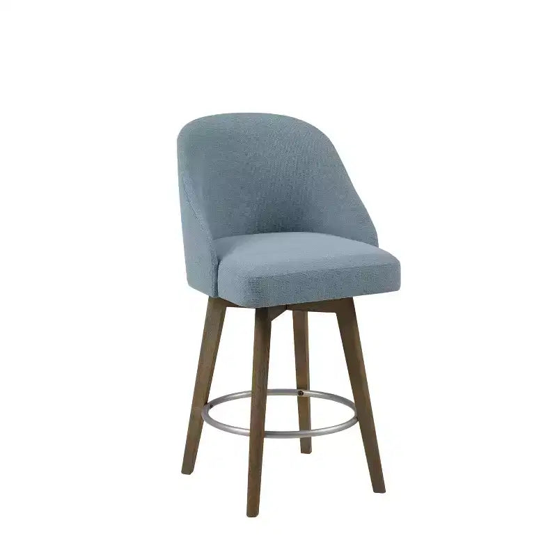 Counter Height Barstool with Swivel Seat, Upholstered, 20"W x 23"D x 38.5"H, Holds up to 300 lbs