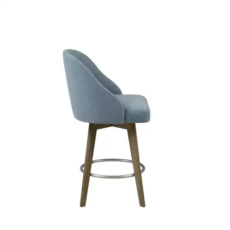 Counter Height Barstool with Swivel Seat, Upholstered, 20"W x 23"D x 38.5"H, Holds up to 300 lbs