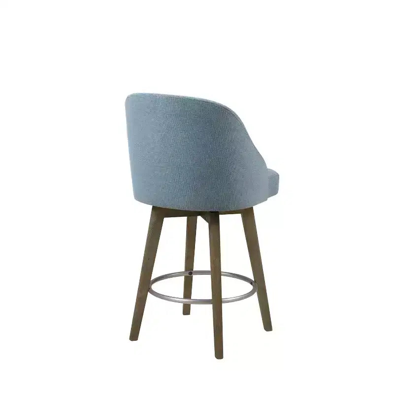 Counter Height Barstool with Swivel Seat, Upholstered, 20"W x 23"D x 38.5"H, Holds up to 300 lbs