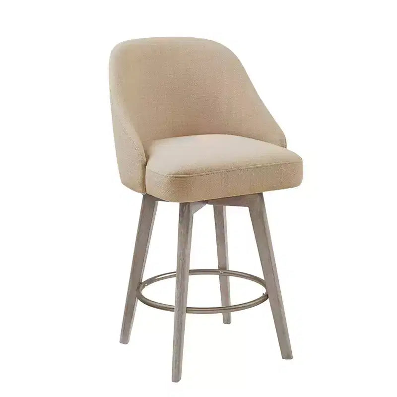 Counter Height Barstool with Swivel Seat, Upholstered, 20"W x 23"D x 38.5"H, Holds up to 300 lbs