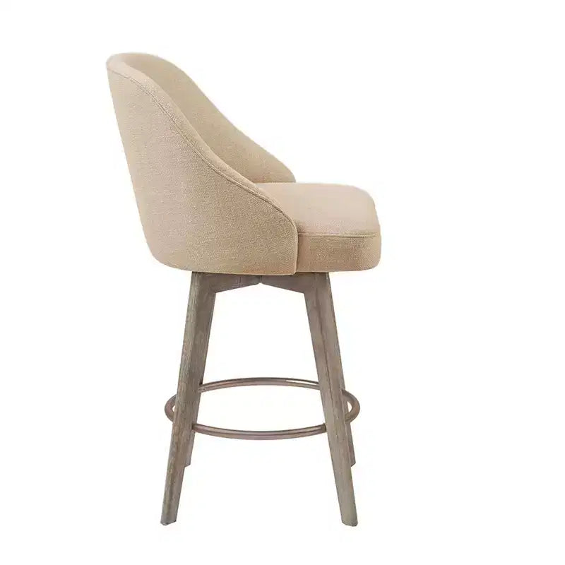 Counter Height Barstool with Swivel Seat, Upholstered, 20"W x 23"D x 38.5"H, Holds up to 300 lbs