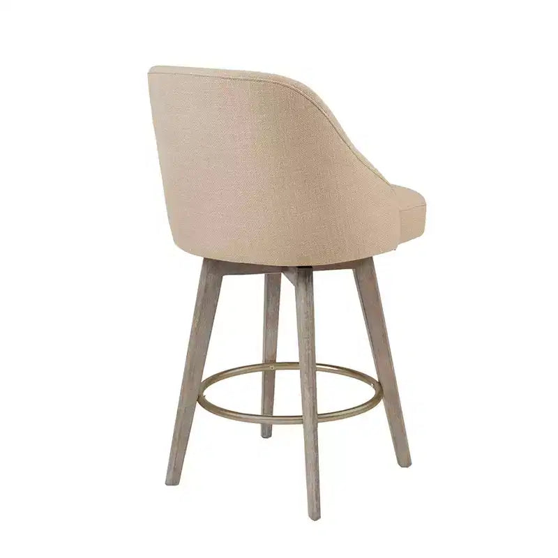 Counter Height Barstool with Swivel Seat, Upholstered, 20"W x 23"D x 38.5"H, Holds up to 300 lbs