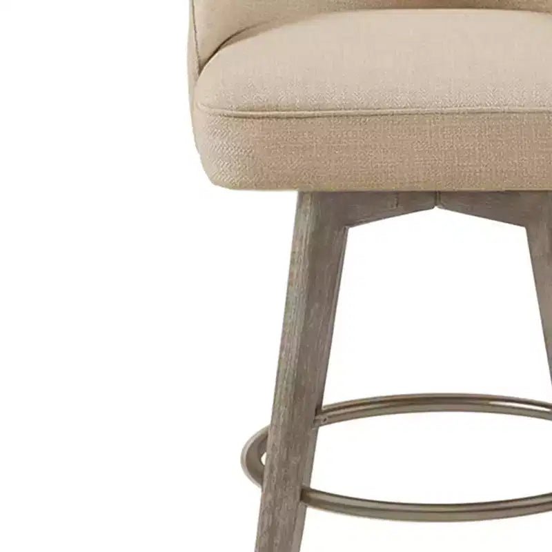 Counter Height Barstool with Swivel Seat, Upholstered, 20"W x 23"D x 38.5"H, Holds up to 300 lbs