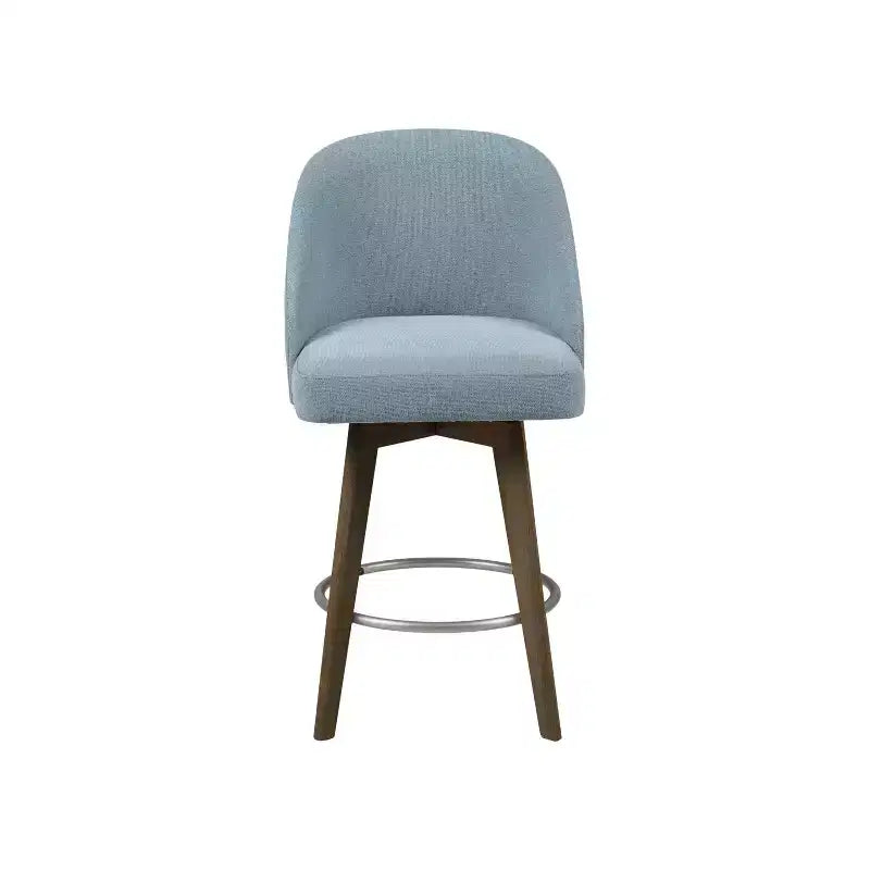 Counter Height Barstool with Swivel Seat, Upholstered, 20"W x 23"D x 38.5"H, Holds up to 300 lbs