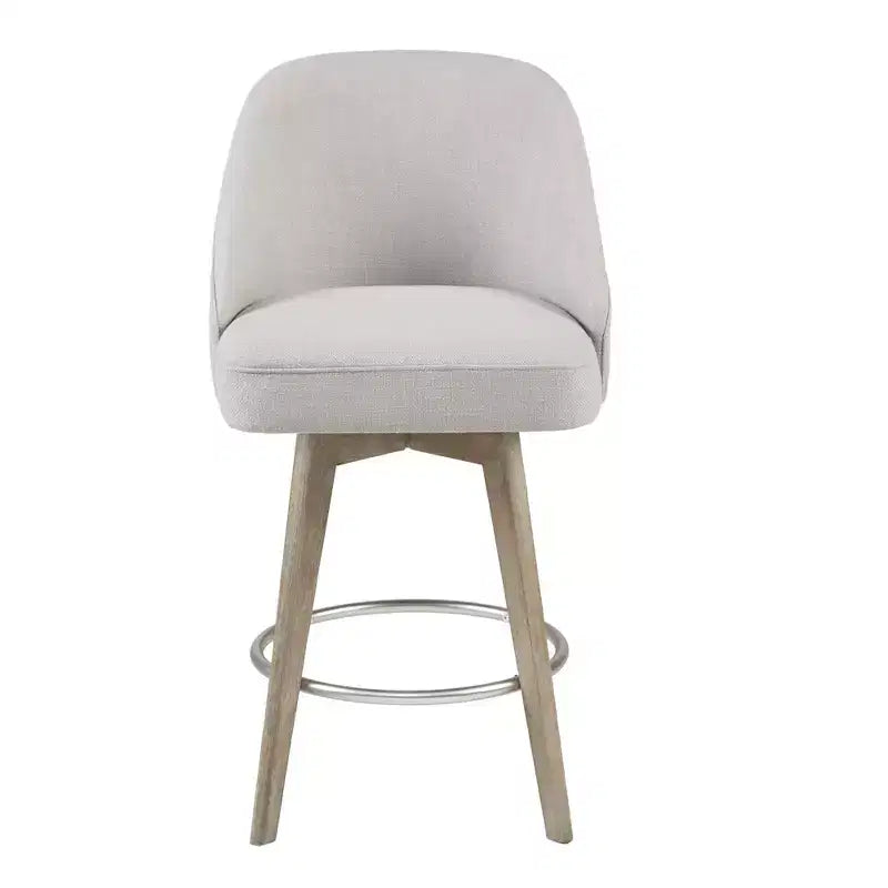 Counter Height Barstool with Swivel Seat, Upholstered, 20"W x 23"D x 38.5"H, Holds up to 300 lbs