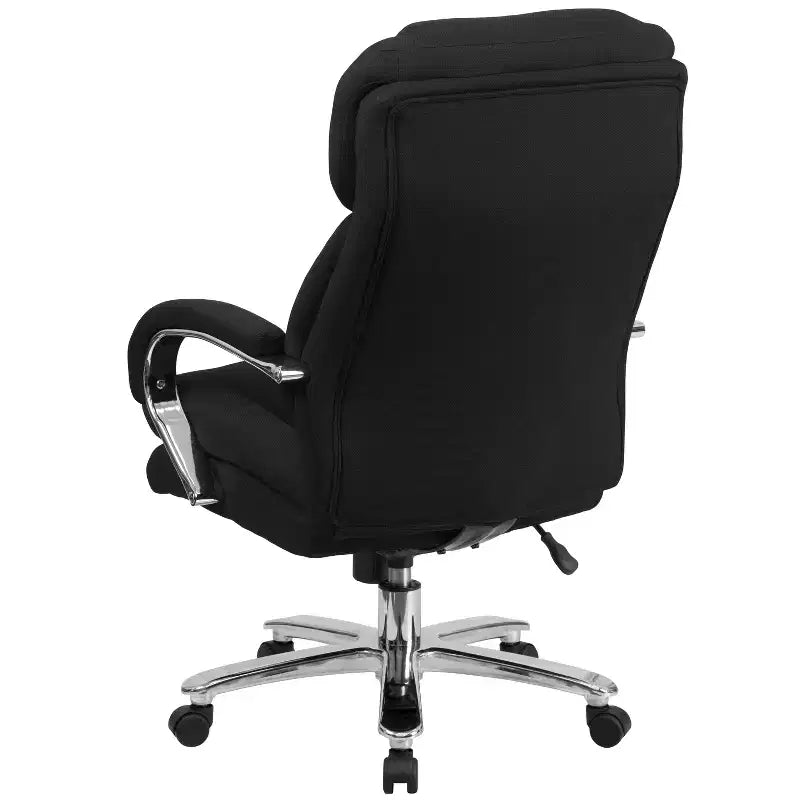 Big & Tall Executive Swivel Office Chair with Loop Arms, 500 lbs Capacity, Seat 22"W x 22"D