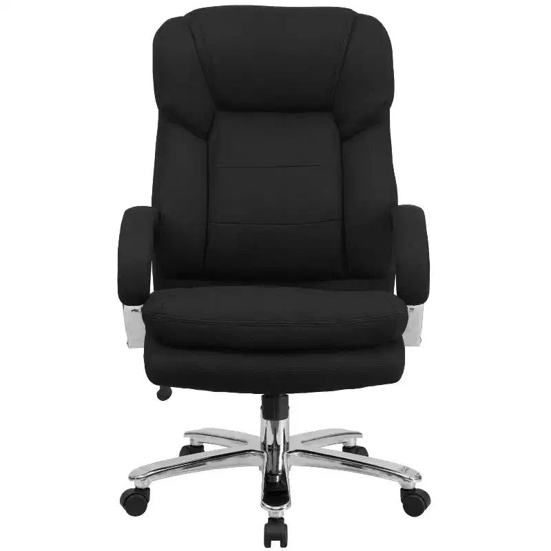 Big & Tall Executive Swivel Office Chair with Loop Arms, 500 lbs Capacity, Seat 22"W x 22"D