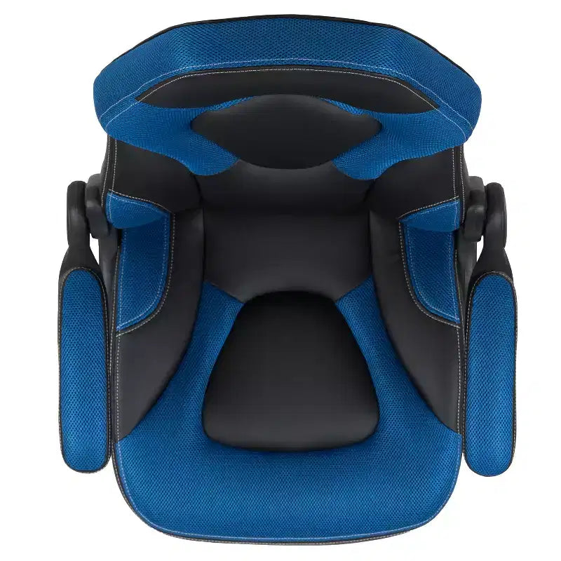 Gaming Chair Racing Style with Flip-Up Arms, Adjustable Height, Seat 20"W x 19"D, Holds up to 250 lbs