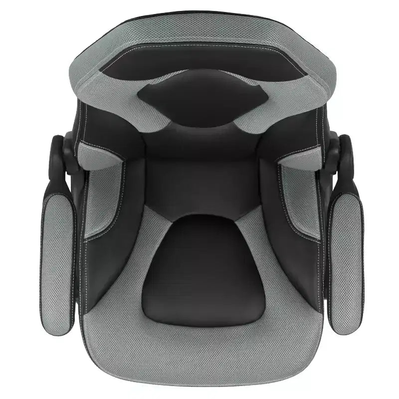 Gaming Chair Racing Style with Flip-Up Arms, Adjustable Height, Seat 20"W x 19"D, Holds up to 250 lbs
