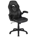 Gaming Chair Racing Style with Flip-Up Arms, Adjustable Height, Seat 20"W x 19"D, Holds up to 250 lbs