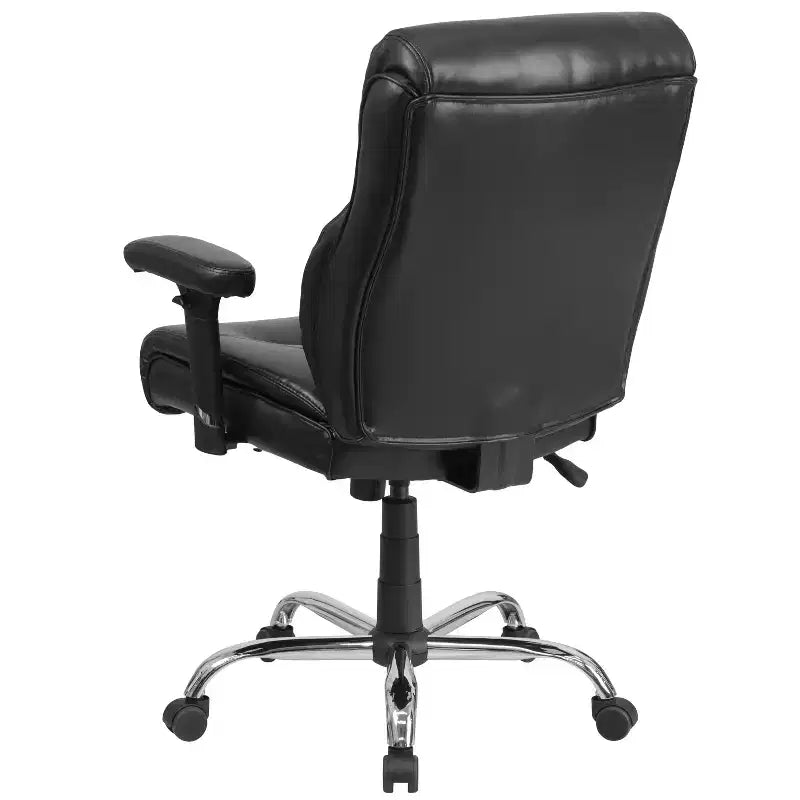Big & Tall Swivel Ergonomic Task Office Chair with Adjustable Arms, 400 lbs Capacity, Seat 22"W x 19.5"D