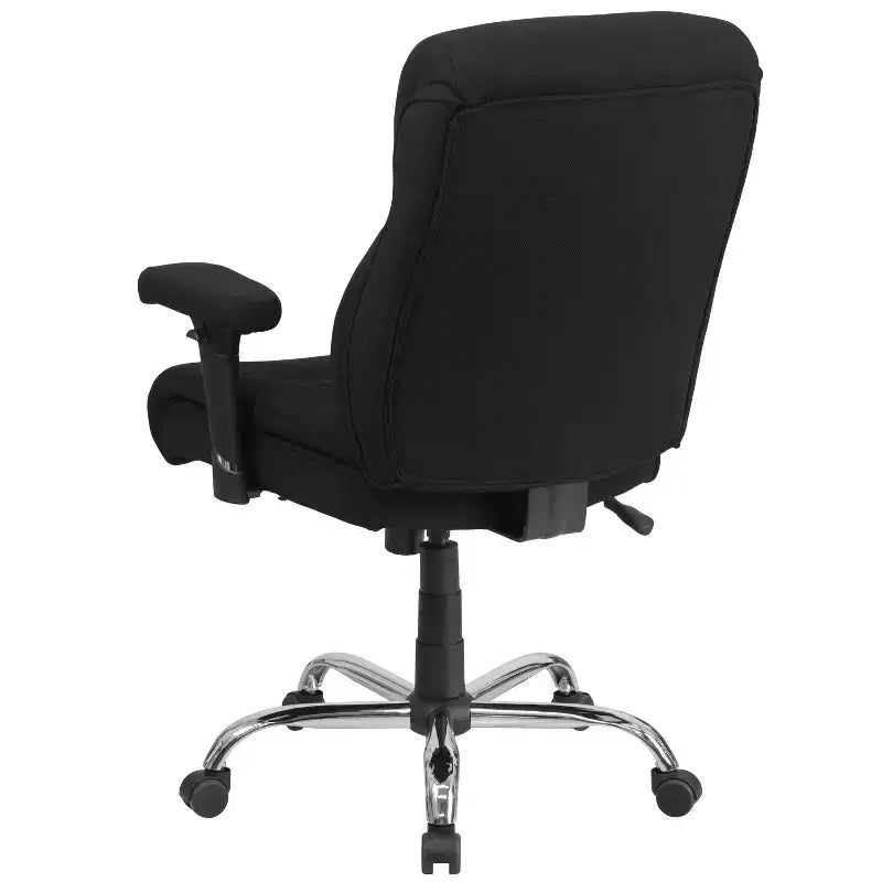 Big & Tall Swivel Ergonomic Task Office Chair with Adjustable Arms, 400 lbs Capacity, Seat 22"W x 19.5"D