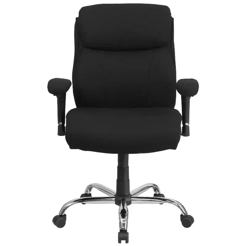 Big & Tall Swivel Ergonomic Task Office Chair with Adjustable Arms, 400 lbs Capacity, Seat 22"W x 19.5"D