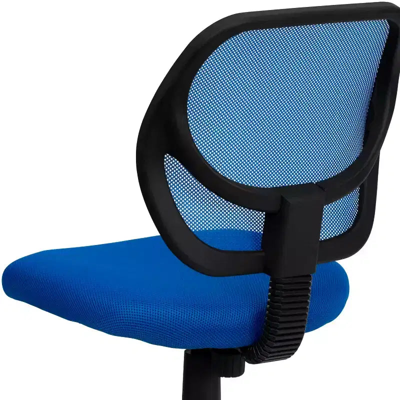 Low Back Mesh Swivel Task Office Chair, Armless, Seat 17.5"W x 16.25"D, Holds up to 250 lbs