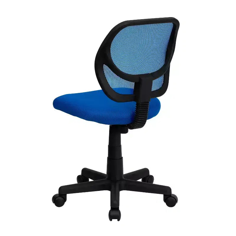 Low Back Mesh Swivel Task Office Chair, Armless, Seat 17.5"W x 16.25"D, Holds up to 250 lbs