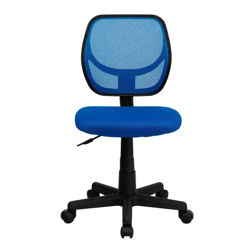 Low Back Mesh Swivel Task Office Chair, Armless, Seat 17.5"W x 16.25"D, Holds up to 250 lbs