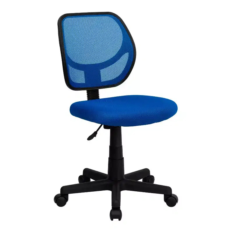 Low Back Mesh Swivel Task Office Chair, Armless, Seat 17.5"W x 16.25"D, Holds up to 250 lbs