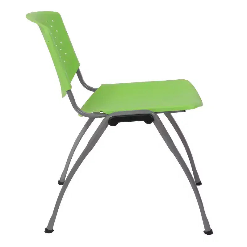 Plastic Stack Chair with Powder Coated Frame, Stackable up to 25, Seat 18"W x 17"D, Holds up to 880 lbs