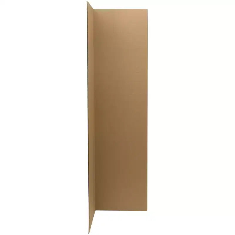 3-Panel Cardboard Room Divider, 72"H x 53.25"W, Foldable, No Assembly Required