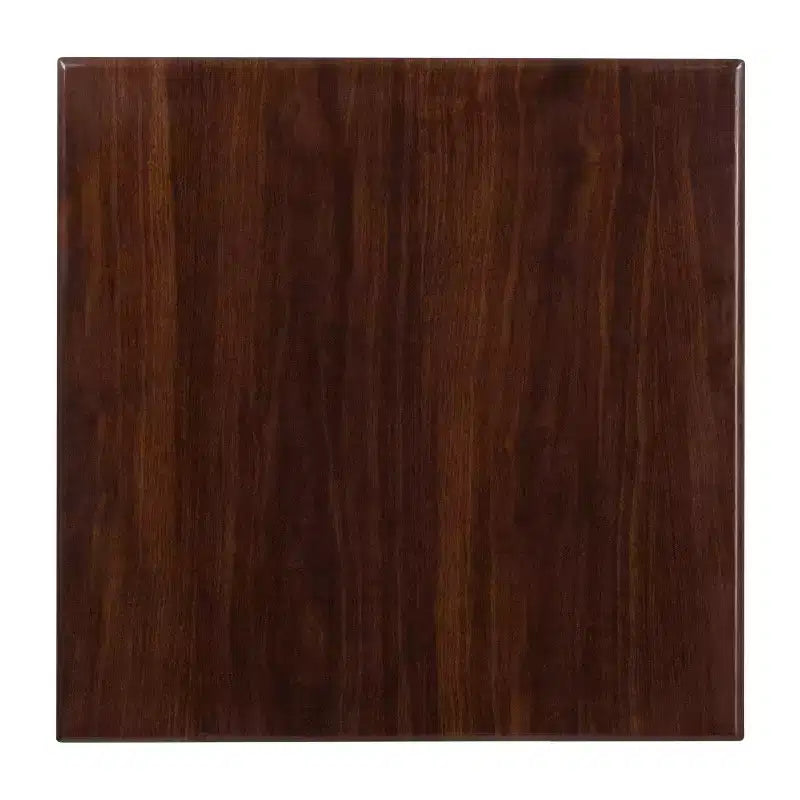 24" Square High-Gloss Resin Table Top with 2" Drop-Lip