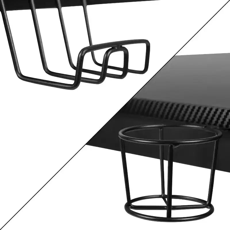 Gaming Desk 45.25" x 29" with Headphone Holder and Cable Management