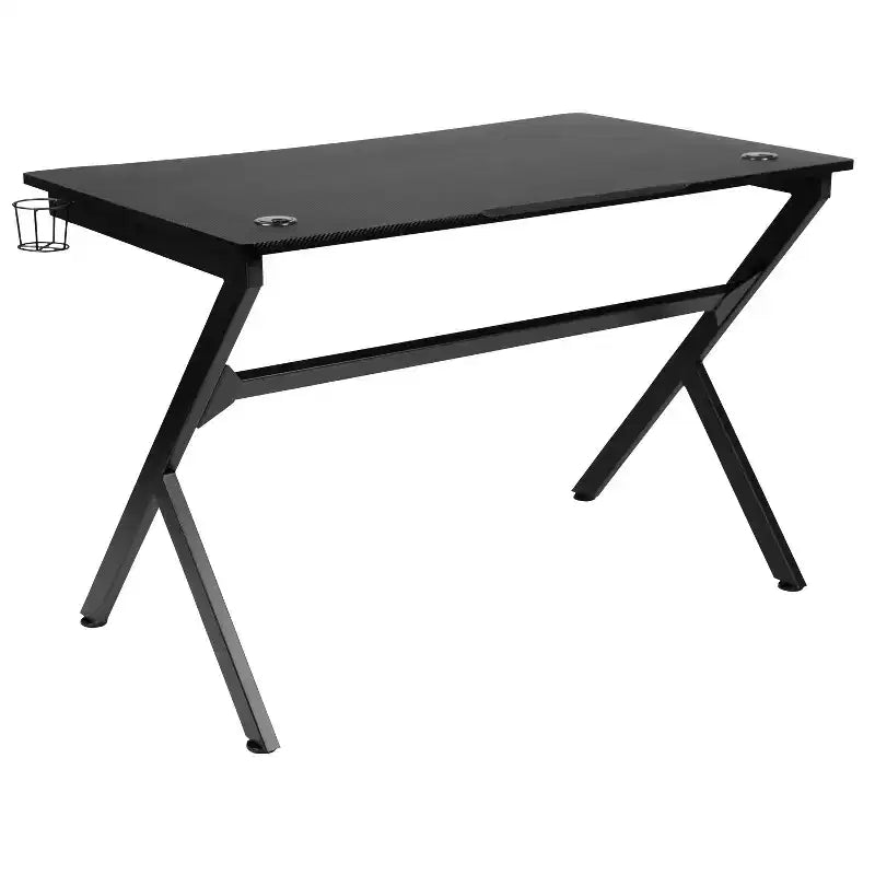 Gaming Desk 45.25" x 29" with Headphone Holder and Cable Management