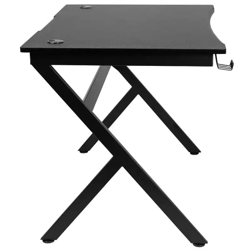 Gaming Desk 45.25" x 29" with Headphone Holder and Cable Management