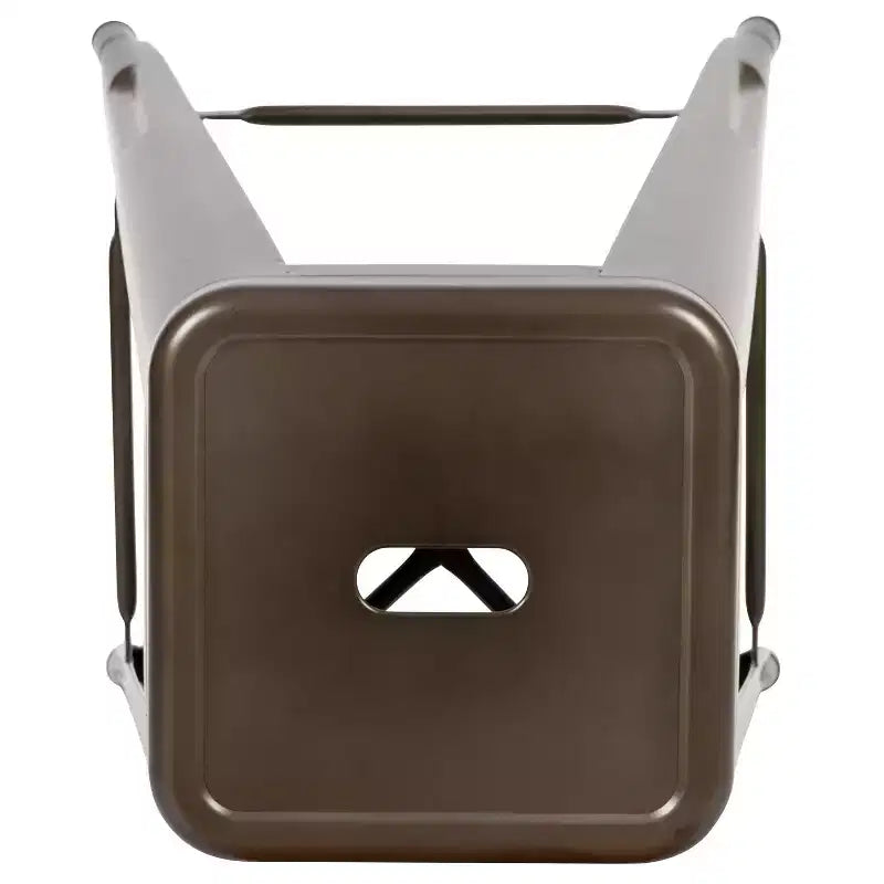 30" Metal Bar Stool, Backless, Stackable, Set of 4 – Seat 12"W x 12"D, 440 lb Capacity
