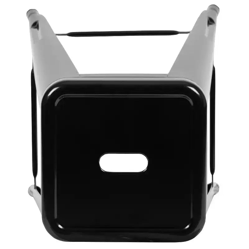 30" Metal Bar Stool, Backless, Stackable, Set of 4 – Seat 12"W x 12"D, 440 lb Capacity