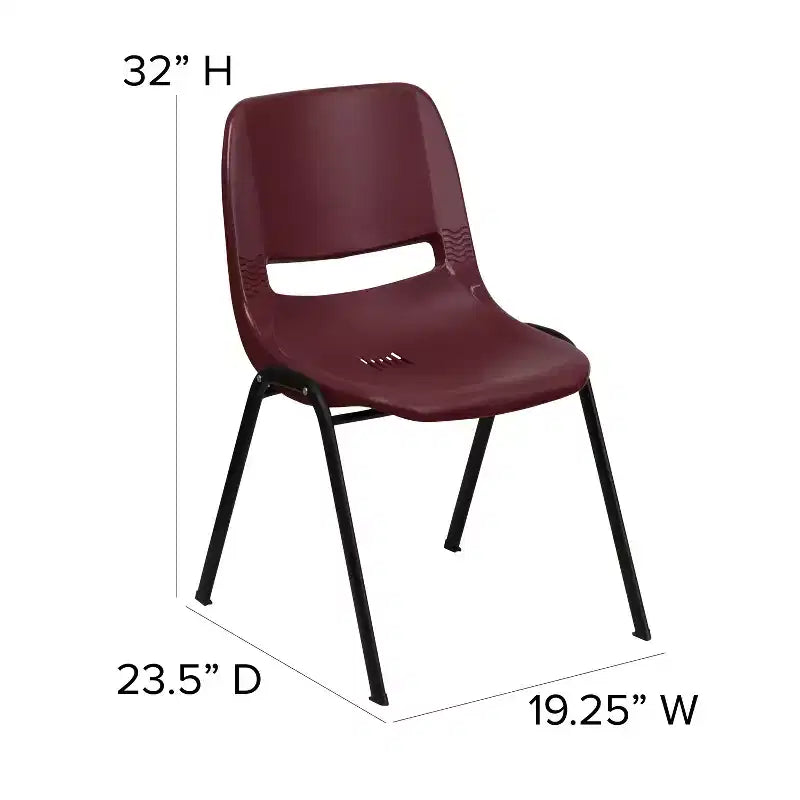 Ergonomic Shell Stack Chair – Classroom & Office Guest Seating