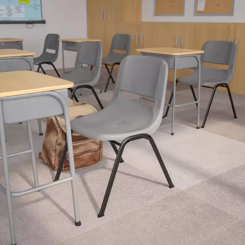 Ergonomic Shell Stack Chair – Classroom & Office Guest Seating