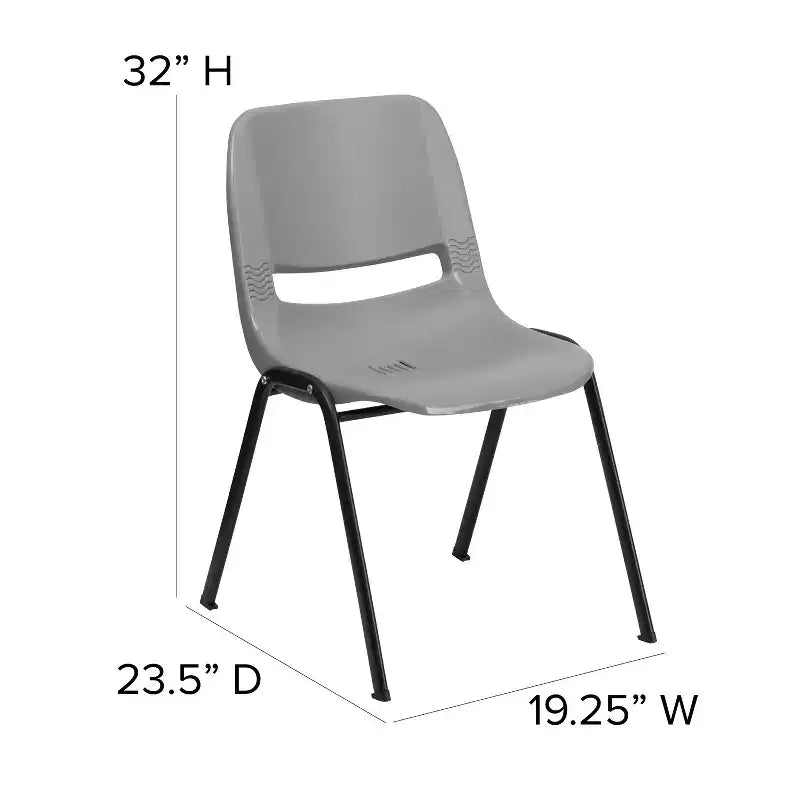 Ergonomic Shell Stack Chair – Classroom & Office Guest Seating