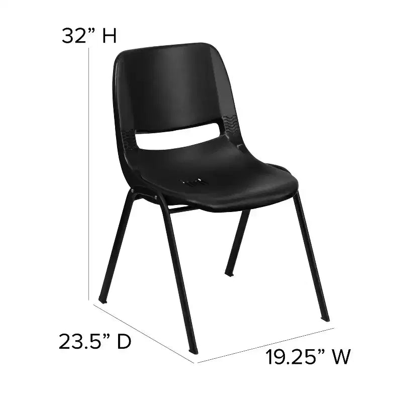 Ergonomic Shell Stack Chair – Classroom & Office Guest Seating