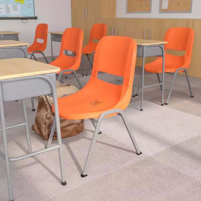Ergonomic Shell Stack Chair – Classroom & Office Guest Seating