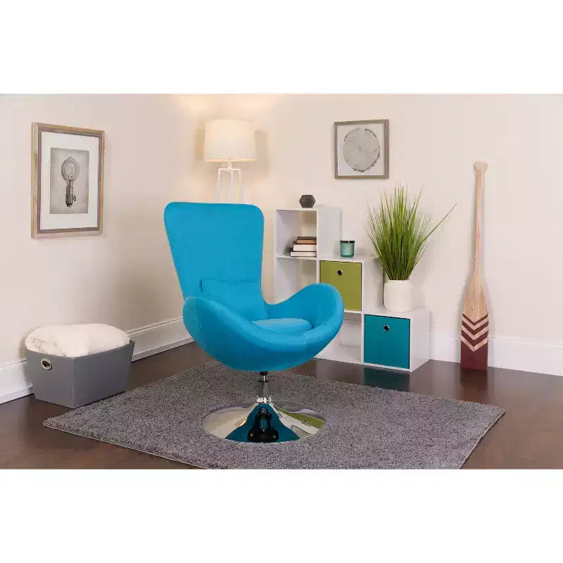 Swiveling Reception Chair with Lumbar Pillow, Upholstered, Seat 17"W x 20"D x 18"H, Holds up to 250 lbs