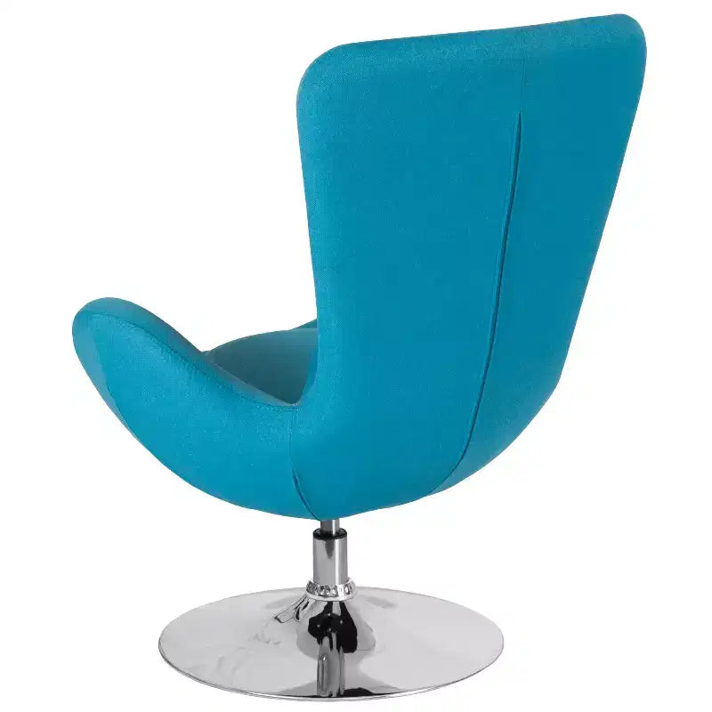 Swiveling Reception Chair with Lumbar Pillow, Upholstered, Seat 17"W x 20"D x 18"H, Holds up to 250 lbs
