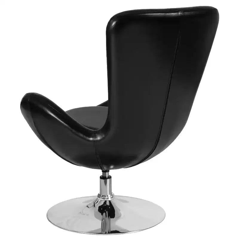 Swiveling Reception Chair with Lumbar Pillow, Upholstered, Seat 17"W x 20"D x 18"H, Holds up to 250 lbs